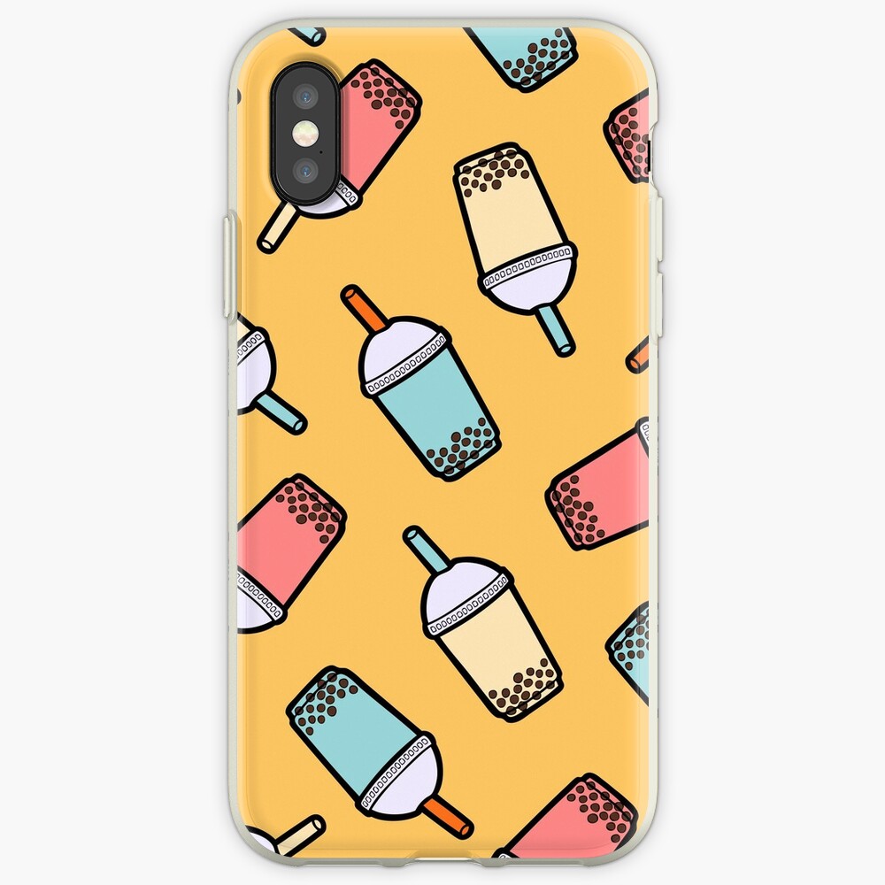 Bubble Tea Pattern iPhone Case & Cover