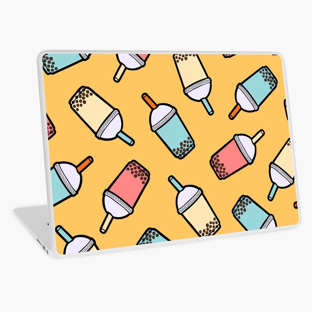 Bubble Tea Pattern Laptop Skin