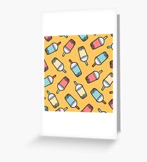 Bubble Tea Pattern Greeting Card
