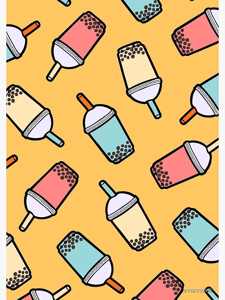 Bubble Tea Pattern by evannave