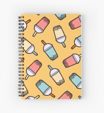 Cuaderno de espiral Patrón de té de burbuja