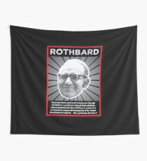 Murray Rothbard with Quote Wall Tapestry