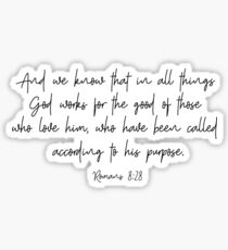 Romans 8:28 Sticker