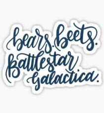 Office: Bears Beets Battlestar Galactica Sticker