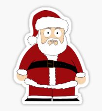 Santa South Sticker