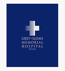 Grey Sloan Memorial Hospital Plaque Photographic Print