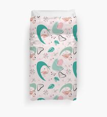 Atomic 50s Flamingo Duvet Cover