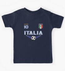 Italien Italia Soccer Design mit der Nummer 10 - Original Sportbekleidung Kinder T-Shirt