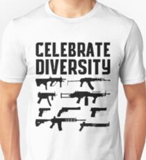 CELEBRATE DIVERSITY Pro Second Amendment Gun Rights Shirt Unisex T-Shirt