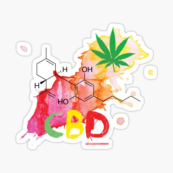 CBD Splash Sticker