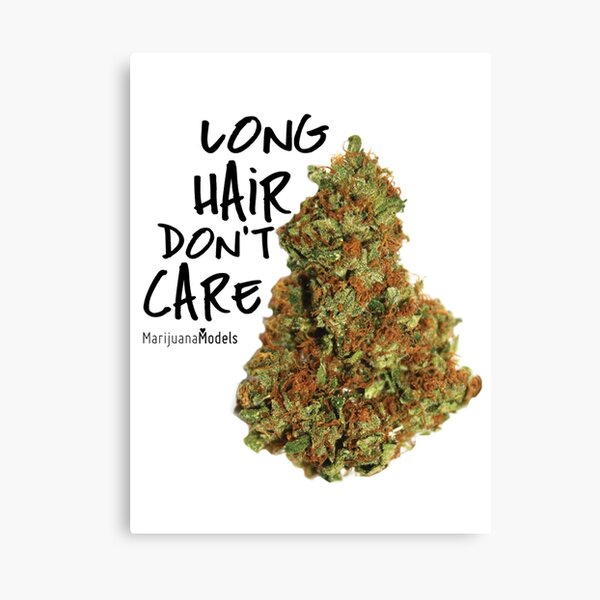 Long Hair Don't Care Canvas Print