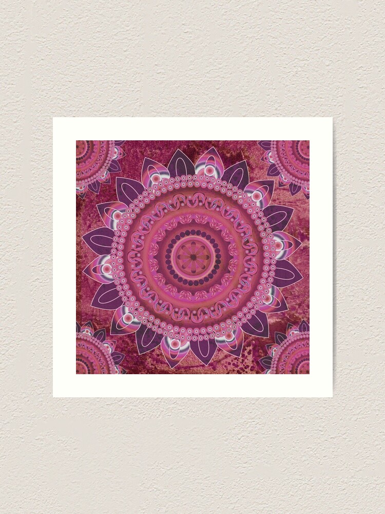 Alternate view of Rose Sea Mandala Art Print