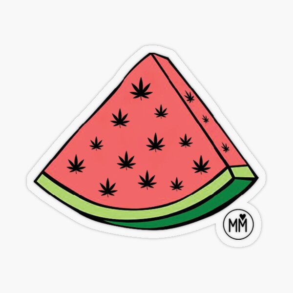 Weedmelon Transparent Sticker