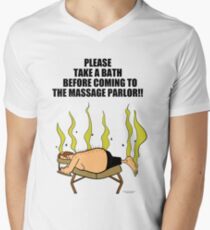 massage therapist humor Men's V-Neck T-Shirt