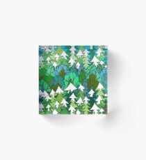 Winter's Forest Acrylic Block