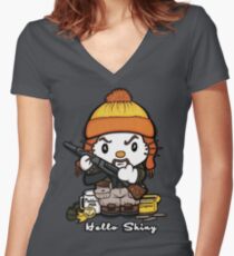 Hi Shiny Women's Fitted V-Neck T-Shirt