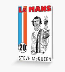 STEVE McQUEEN LE MANS Greeting Card