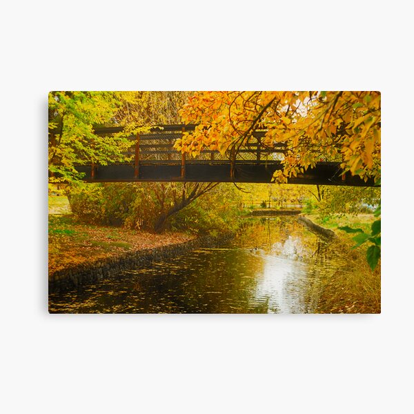 Bridge to Autumn Canvas Print