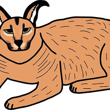 big floppa - caracal Sticker for Sale by faelarvae