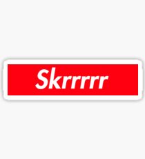 Supreme "Skrrr" Parody Sticker