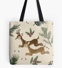 winter deer // repeat pattern Tote Bag