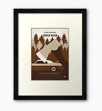No818 My Uncle Buck minimal movie poster Framed Print
