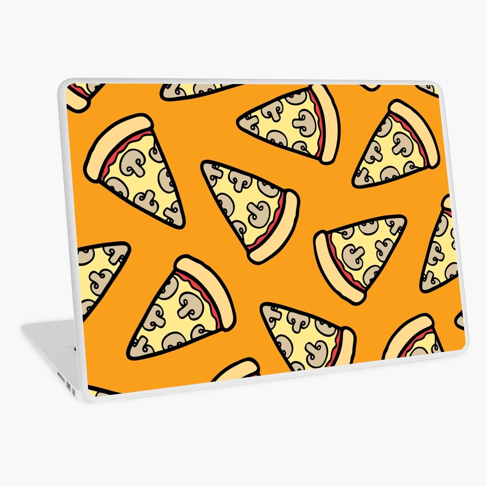 Mushroom Pizza Pattern Laptop Skin