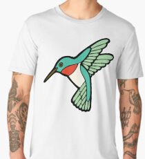 Hummingbird Pattern Men's Premium T-Shirt