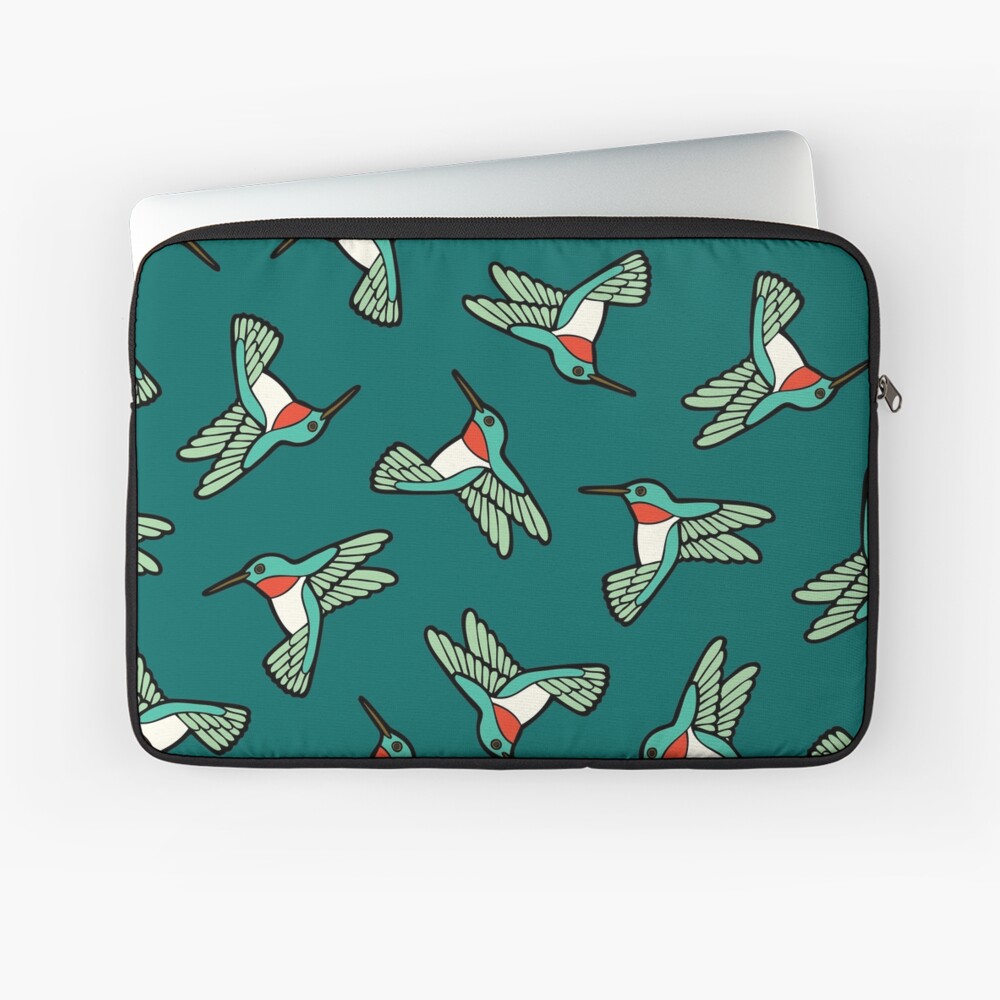Hummingbird Pattern Laptop Sleeve