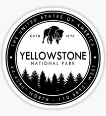 Yellowstone National Park Wyoming Montana Idaho Emblem Souvenirs Sticker