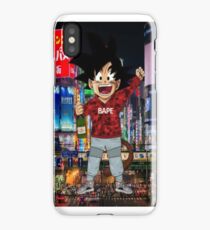 Gohan flexing in Tokyo iPhone Case