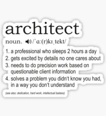 Architect - Definition Sticker