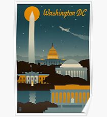 Washington DC Retro Poster Poster