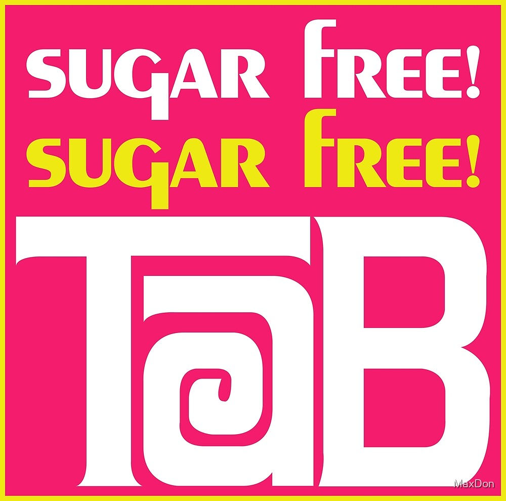 "Tab Soda 1976 Can Logo" by MaxDon Redbubble