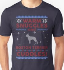 Boston Terrier Christmas Sweater Unisex T-Shirt