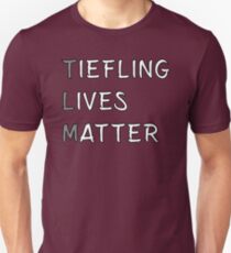 Camiseta unisex Tiefling Lives Matter Meme DND 5e Pathfinder RPG Juego de roles Tablero de mesa RNG