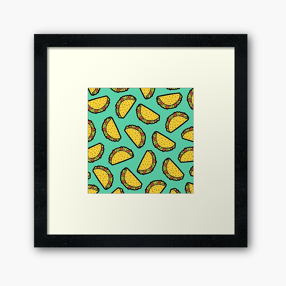 It's Taco Time! Framed Art Print