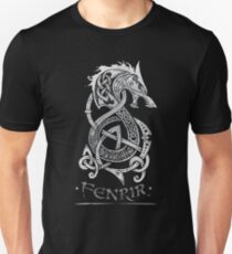 Fenrir: The Monster Wolf of Norse Mythology (Gray) Unisex T-Shirt