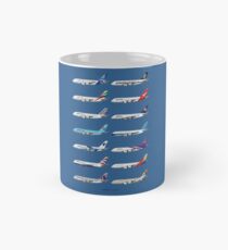 Airbus A380 Operators Illustration - Blue Version Mug