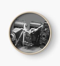 Vintage cameras photography design Clock