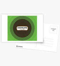 Cleveland | Retro Badge Postcards