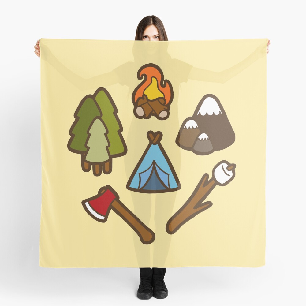 Camping is cool Scarf