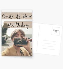 Taehyung Birthday Card Postcards
