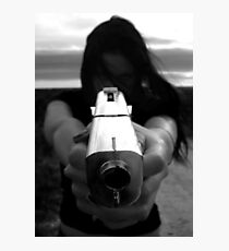 SHOT GIRL Photographic Print