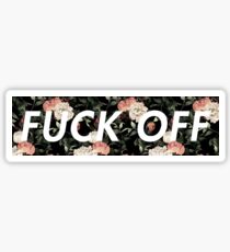 F*CK OFF Supreme Box Logo Funny Meme. Sticker