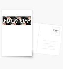 F*CK OFF Supreme Box Logo Funny Meme. Postcards