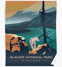 Glacier National Park - Aussichtspunkt Poster