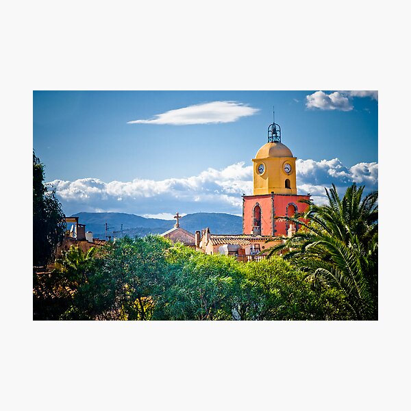 Le clocher de saint tropez Photographic Print
