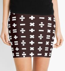 Math Pattern Mini Skirt