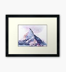 The Crystal Peak Framed Print